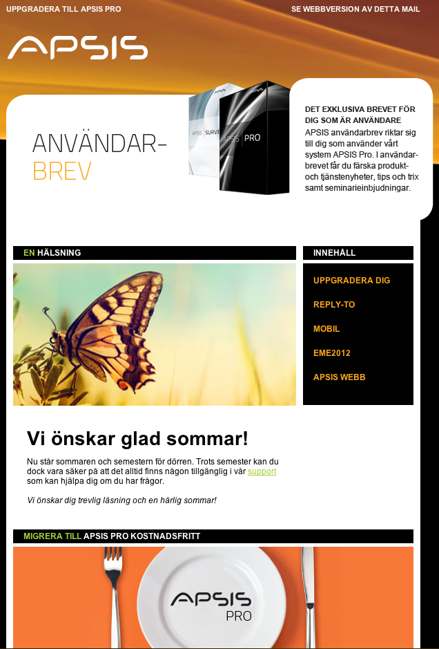 Best Newsletter Design 2012