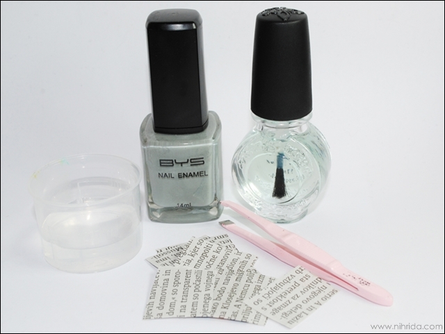 Can You Do Newspaper Nails With Water
