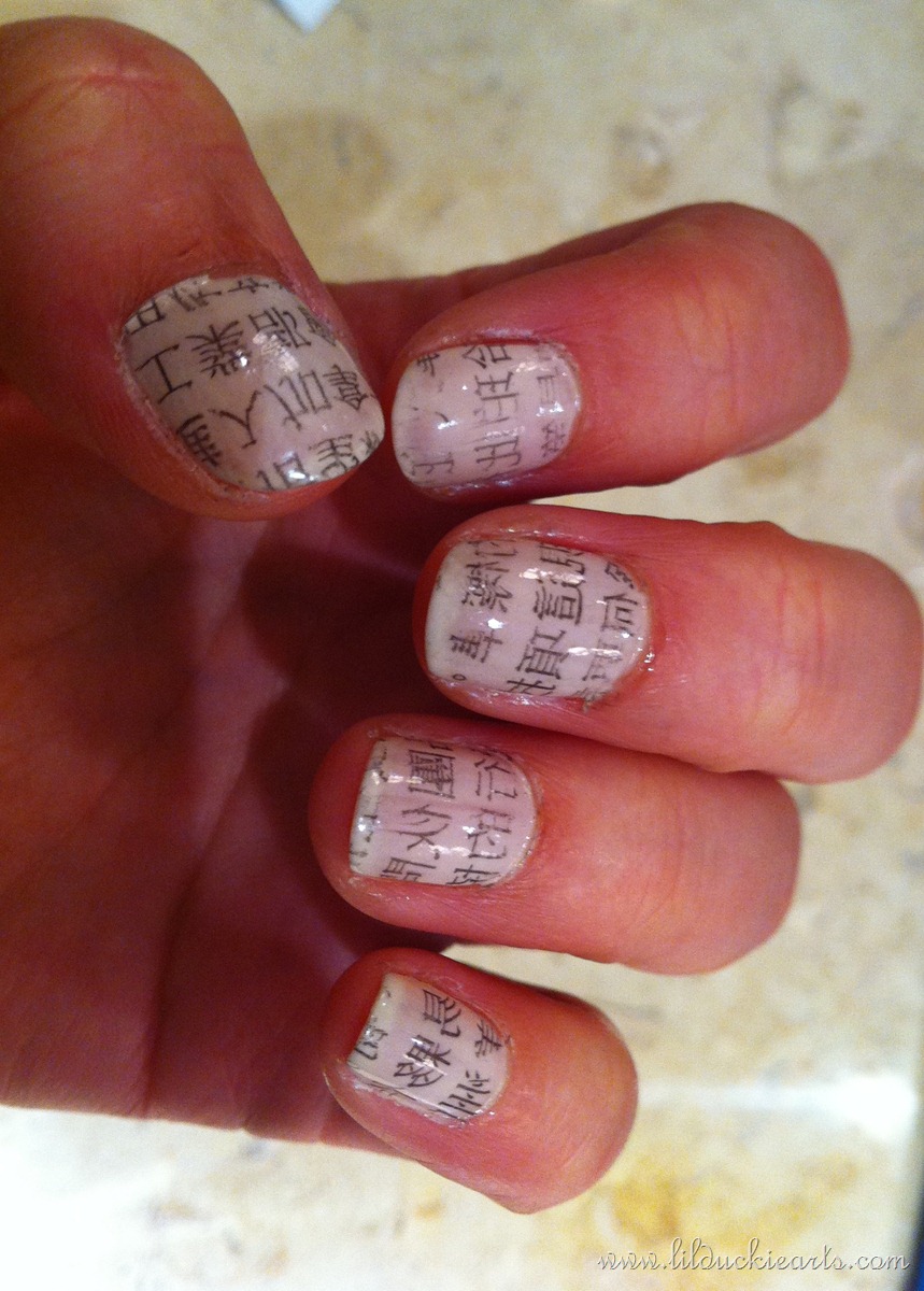 Do Newspaper Nails Without Alcohol