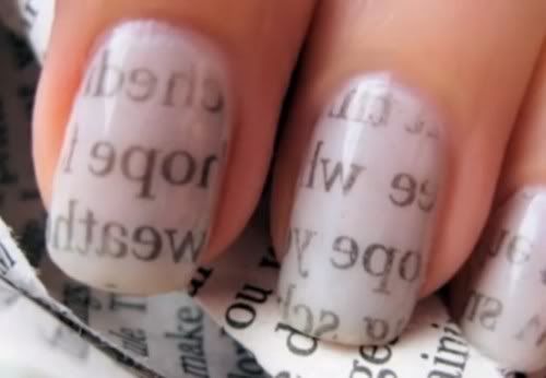 Do Newspaper Nails Without Alcohol