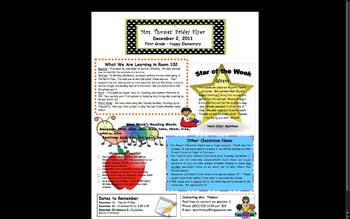 Free Printable Newsletter Templates For Kids