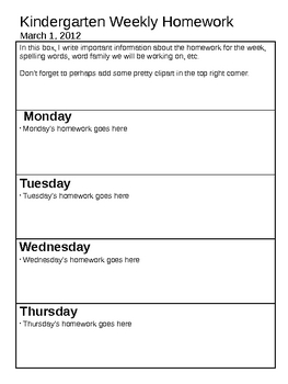 Free Weekly Newsletter Templates For Teachers