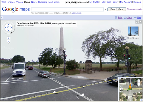 Google Maps Street View Funny Coordinates