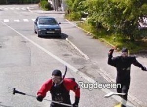 Google Maps Street View Funny Scuba