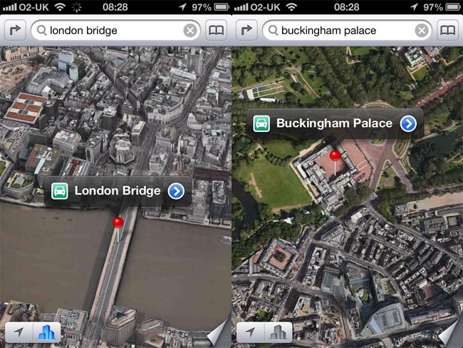Google Maps Vs Apple Maps Ios 6