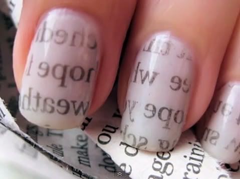How To Make Newspaper Nails