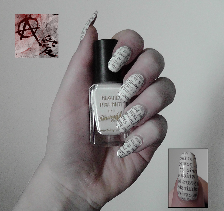 How To Make Newspaper Nails Darker