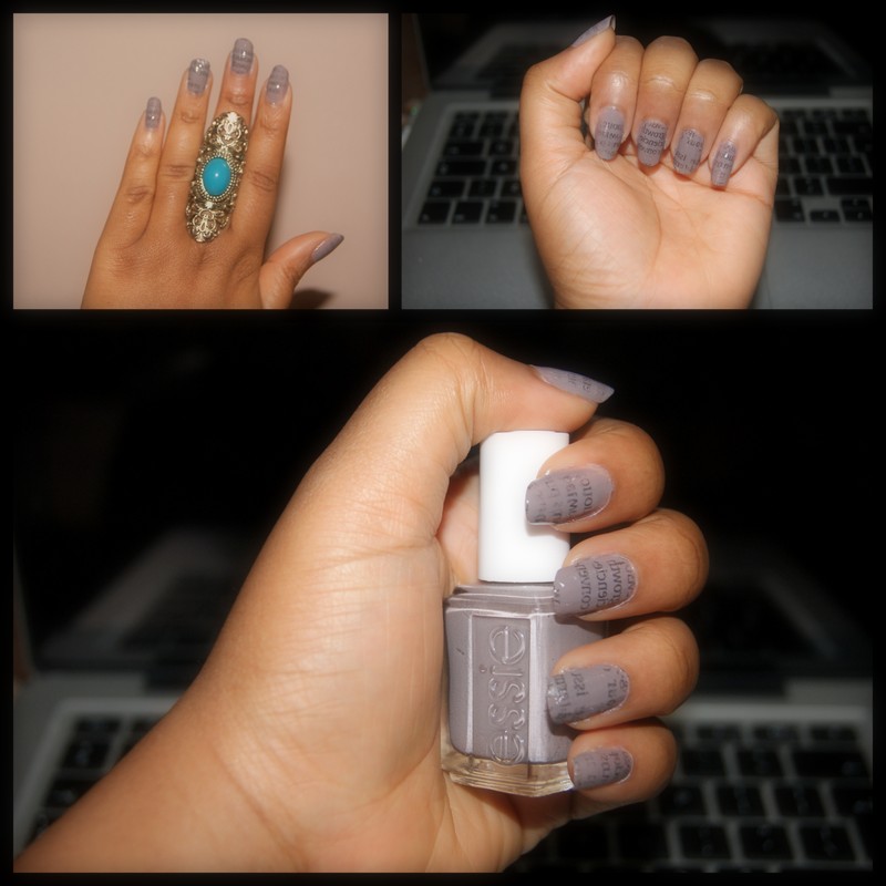 How To Make Newspaper Nails Darker