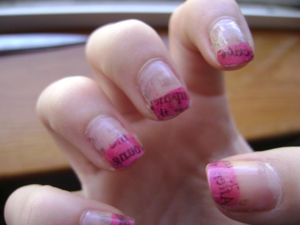 How To Make Newspaper Nails With Water