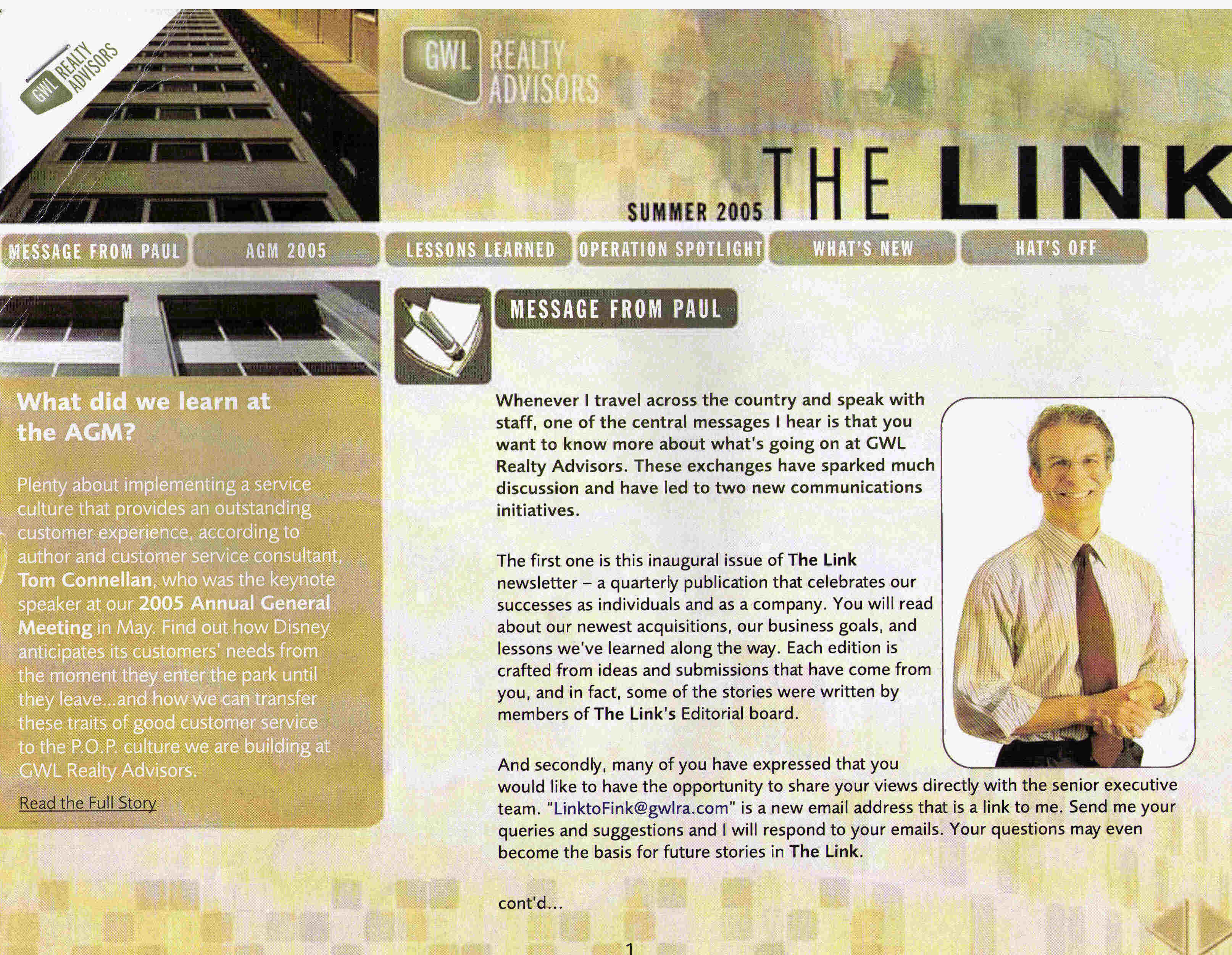 Internal Newsletter Examples
