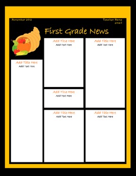 Middle School Newsletter Templates Free
