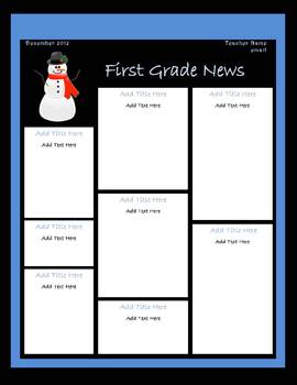 Middle School Newsletter Templates Free