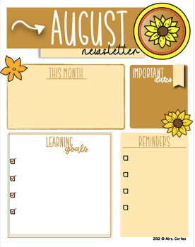 Middle School Newsletter Templates Free