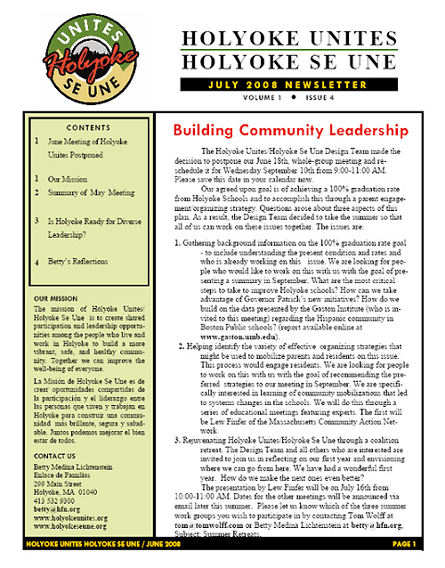 Newsletter Format Ideas