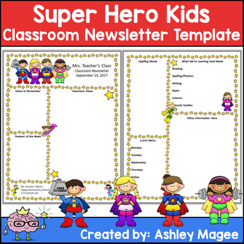 Newsletter Templates For Teachers Kindergarten