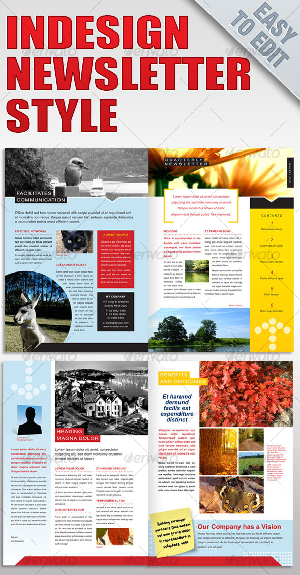 Newsletter Templates Indesign Free