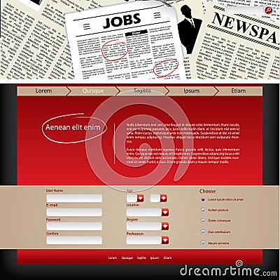 Newspaper Ads Design Template