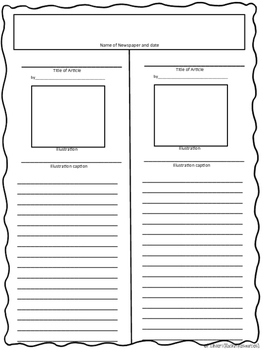 Newspaper Article Format