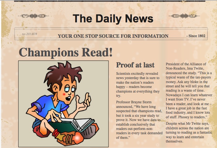 Newspaper Article Format In Word