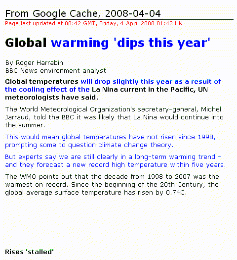 Newspaper Articles On Global Warming