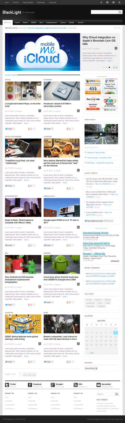 Newspaper Front Page Template Publisher