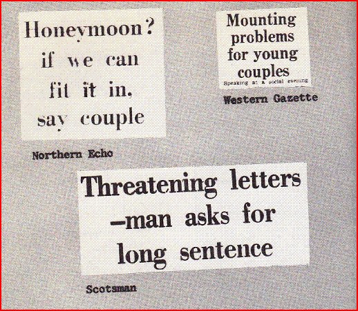 Newspaper Headlines 2012 Uk