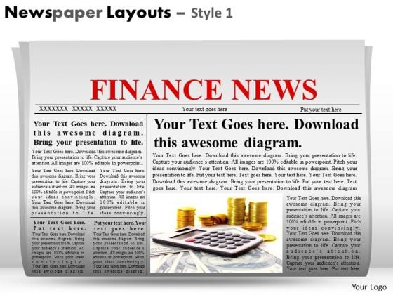 Newspaper Layout Template For Powerpoint