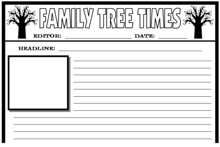 Newspaper Template For Kids Word