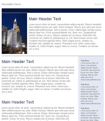 Printed Newsletter Design Templates