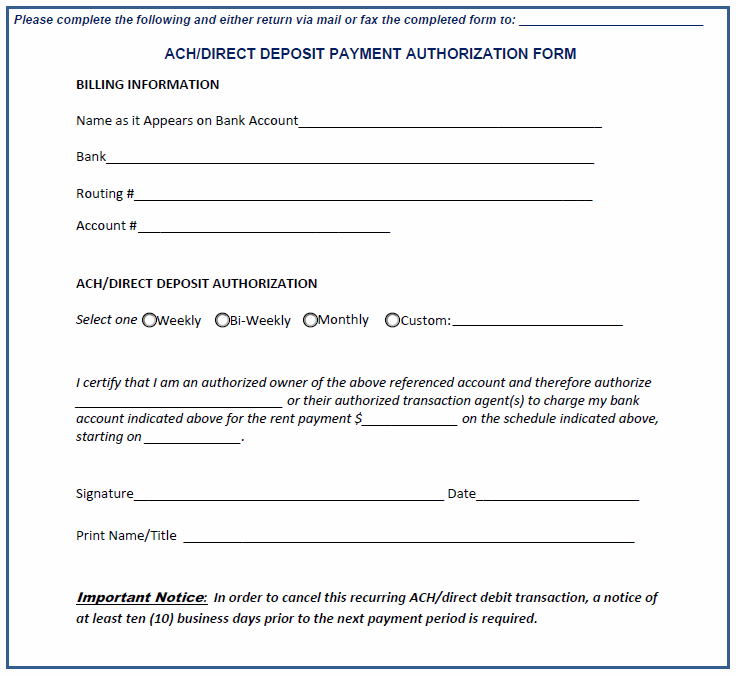 Rent Deposit Receipt