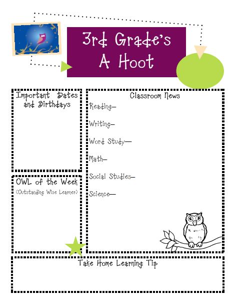 School Newsletter Templates Free