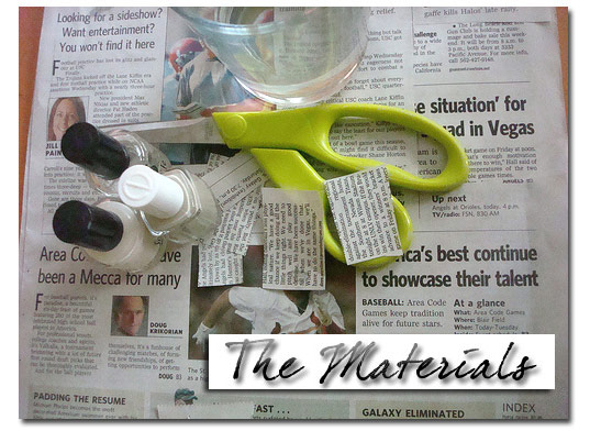 Youtube Newspaper Nails With Water